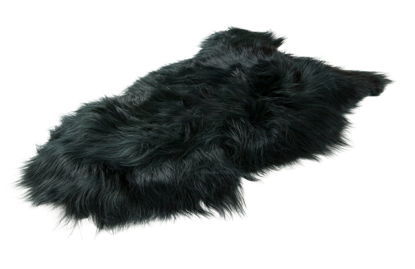 Schapenvacht IJslands | Donkergroen | 100 x 65cm