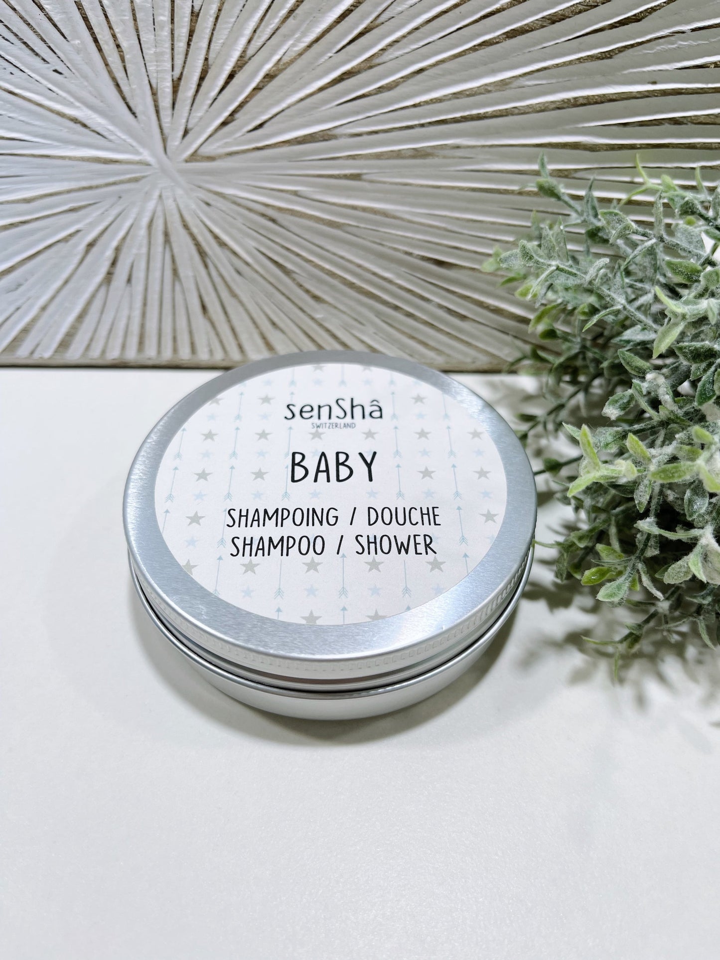 Boite en alu grise vide Bébé (convient pour le Shampoing et Gel