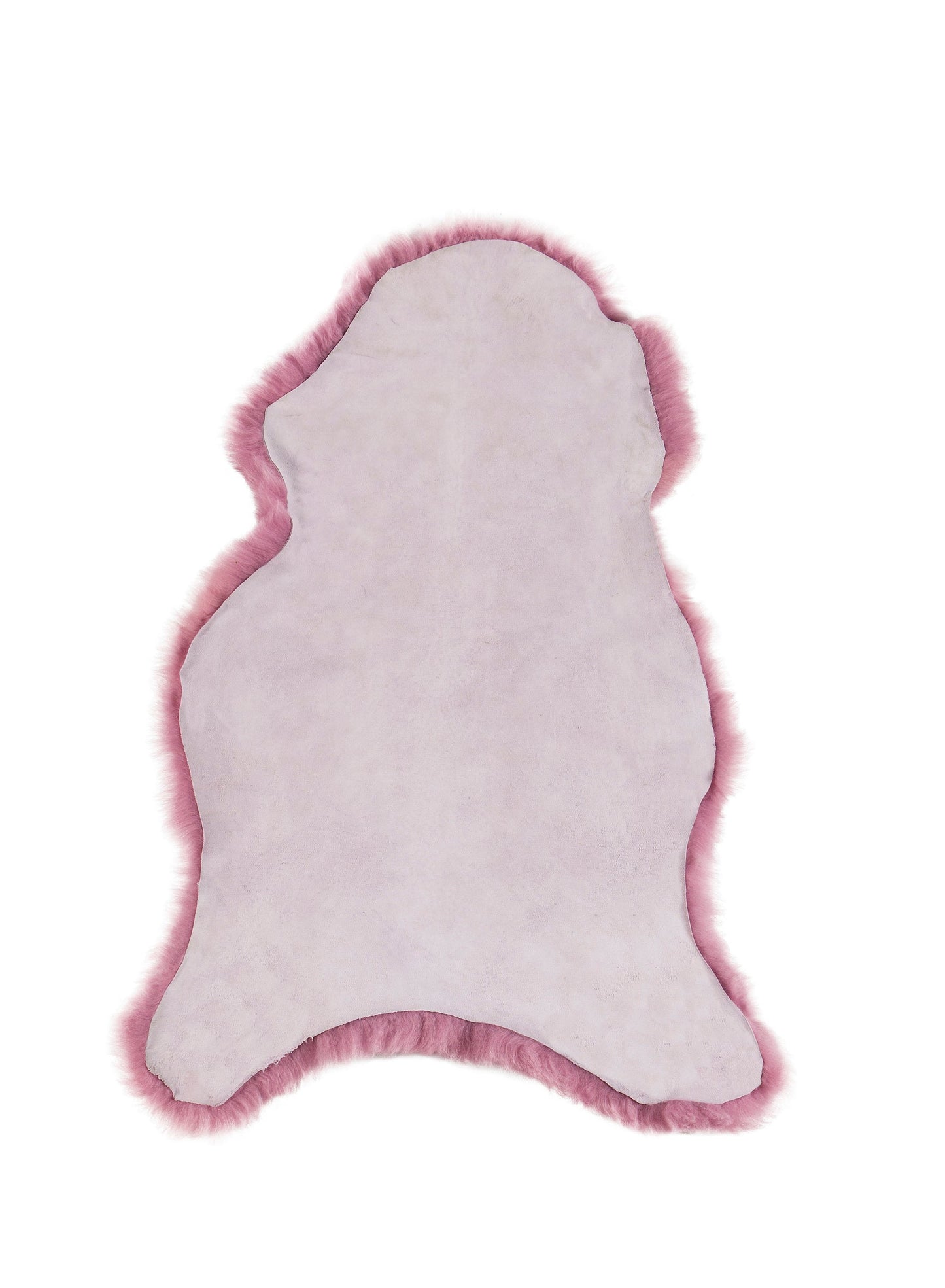 Schapenvacht IJslands | Donkerroze kort | 100 x 65cm