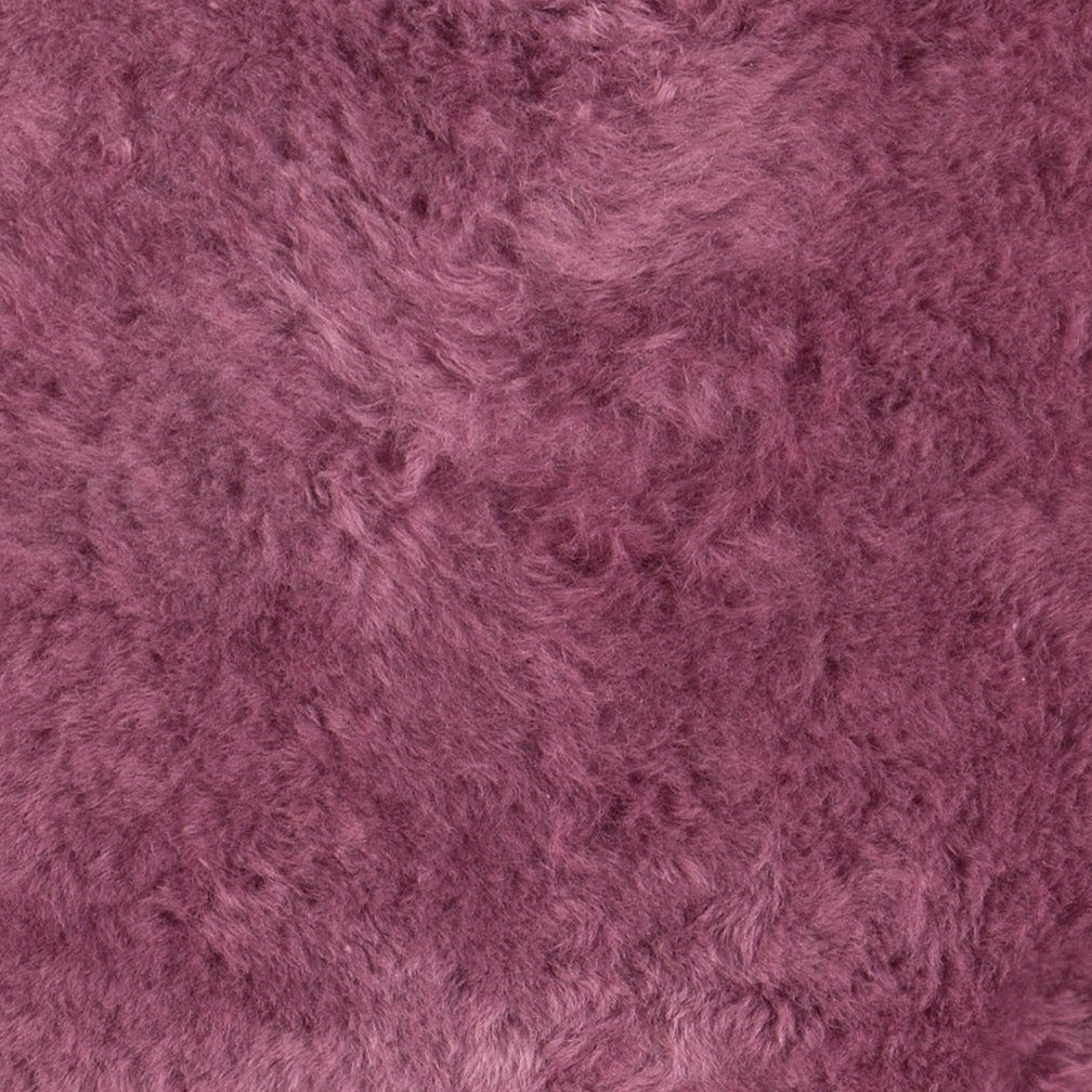Schapenvacht IJslands | Donkerroze kort | 100 x 65cm