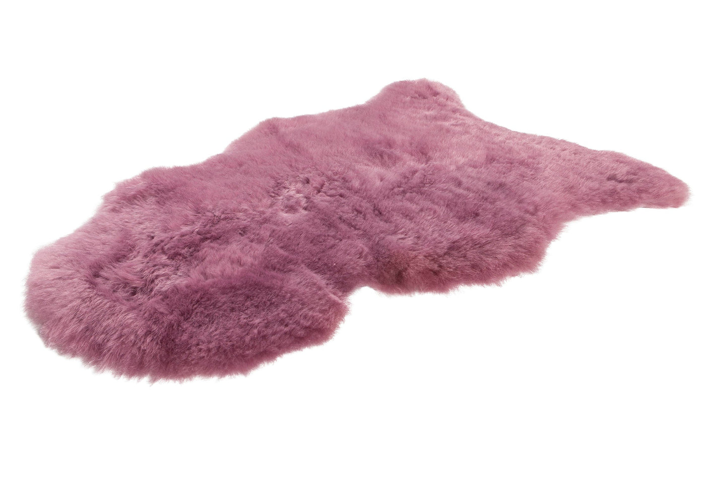 Schapenvacht IJslands | Donkerroze kort | 100 x 65cm