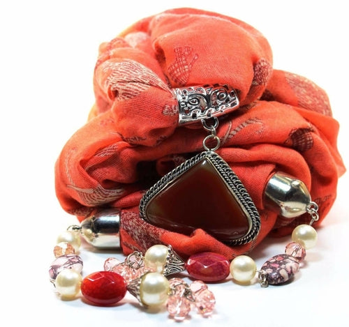 Serengeti Sunset Pendant Scarf