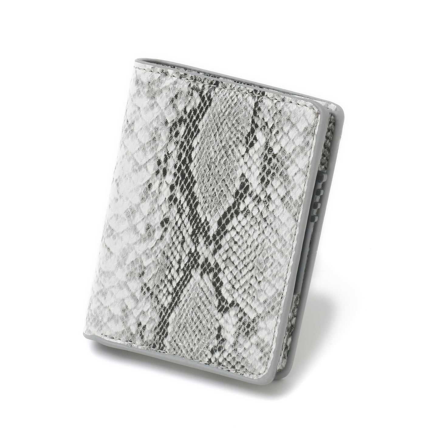 VEGAN Skin Leather Wallet I Grey