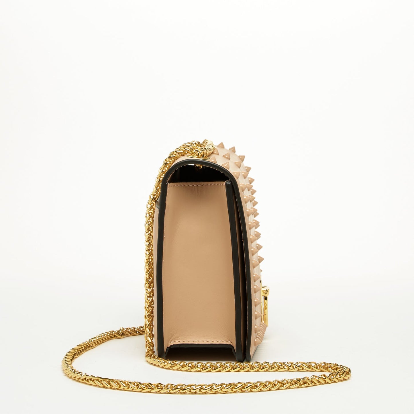 SUSU Leather Chain Shoulder Bag with Chain Strap, Medium Size