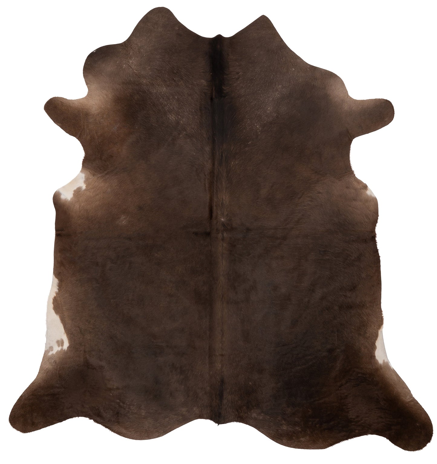 K847 | Unieke Koeienhuid XL | Donkerbruin | ca.210 x 180cm