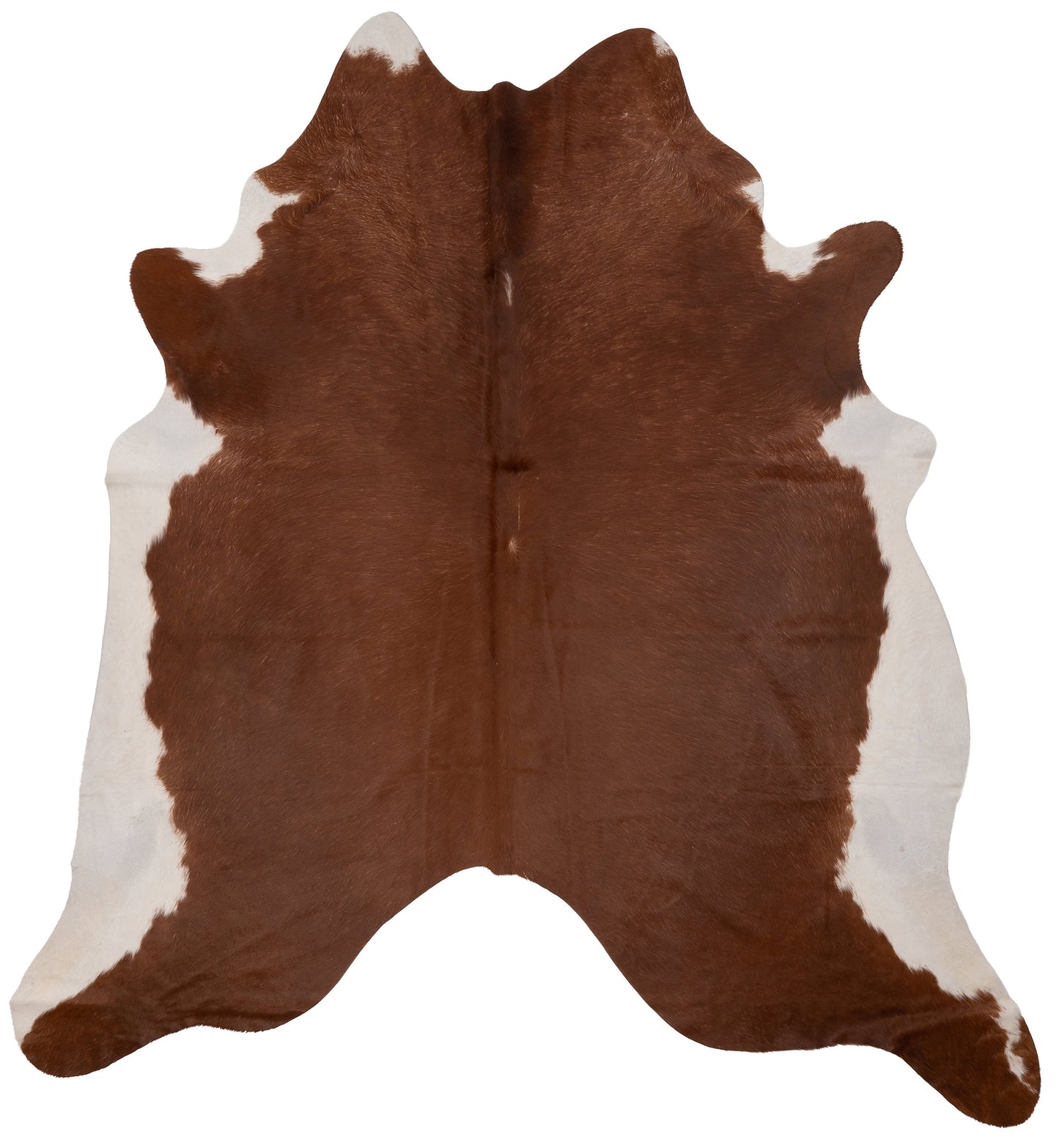 K887 | Unieke Koeienhuid XL | Bruin-wit | ca.210 x 180cm
