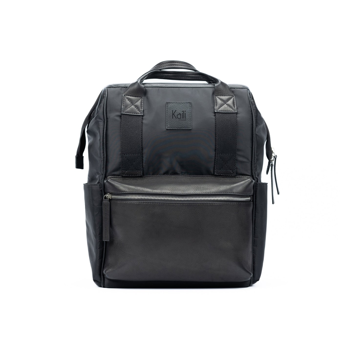 K0037AB | Zaino Idrorepellente in Nylon Waterproof/Vera Pelle pieno