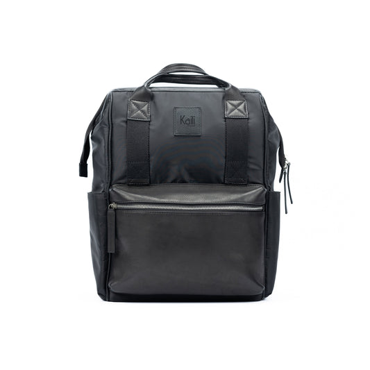 K0037AB | Zaino Idrorepellente in Nylon Waterproof/Vera Pelle pieno
