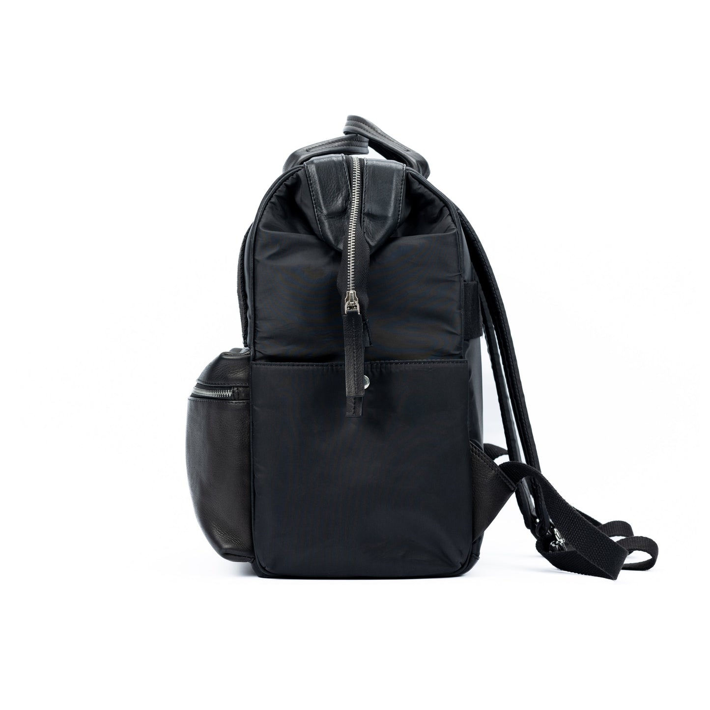 K0037AB | Zaino Idrorepellente in Nylon Waterproof/Vera Pelle pieno