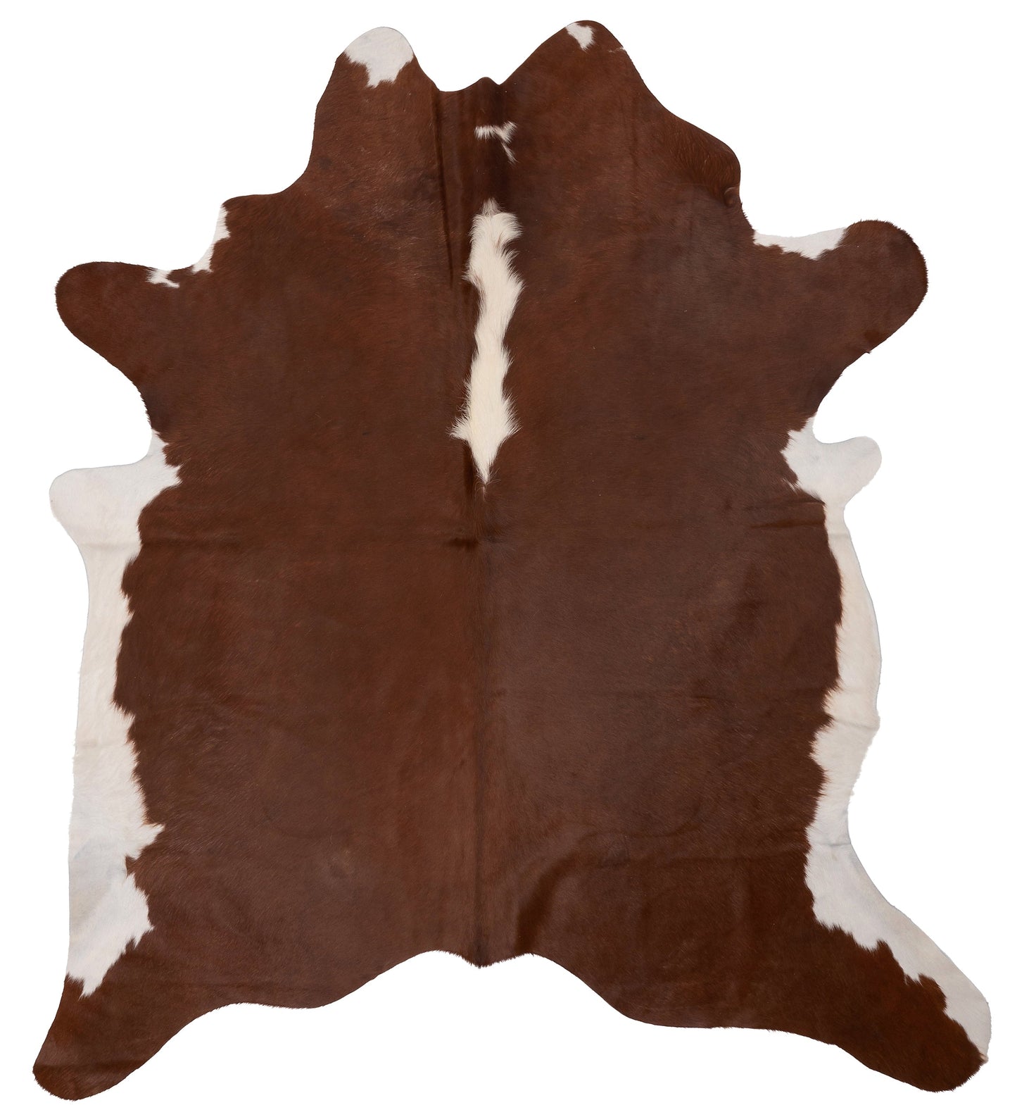 K067 | Unieke Koeienhuid XL | Bruin-wit | ca. 210 x 180cm