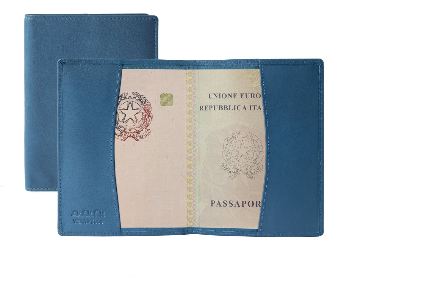 K10237MB | Copertina per Passaporto in Vera Pelle pieno fiore, con