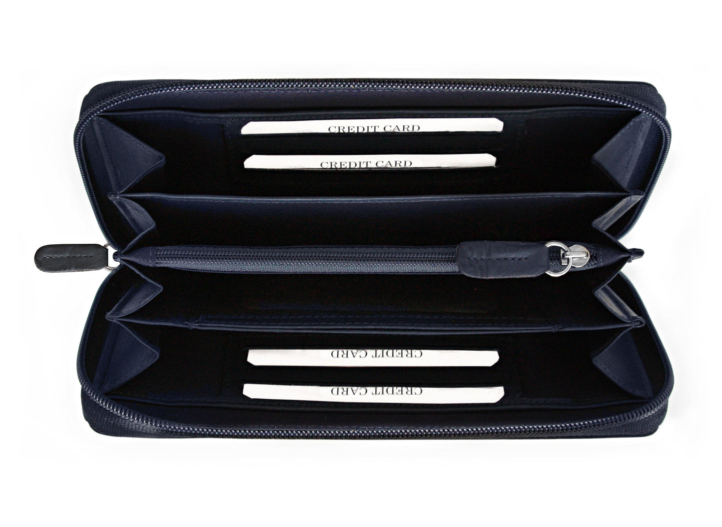 K10438DB | Portafogli Donna in Vera Pelle Liscia, pieno fiore. Colore