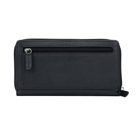 K10838AB | Portafogli Donna in Saffiano Vera Pelle. Colore Nero. 6