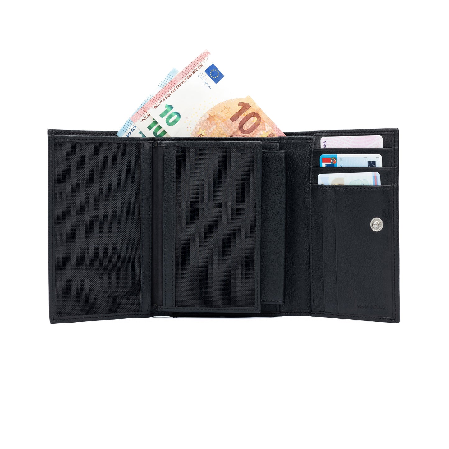 K11433AB | Portafogli Donna in Vera Pelle pieno fiore, con leggera