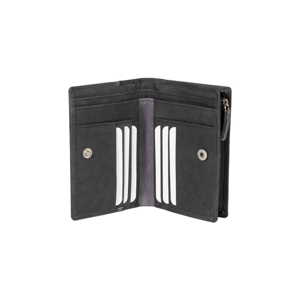 K12234AF | Portafogli Donna in Vera Pelle pieno fiore, Naked. Colore