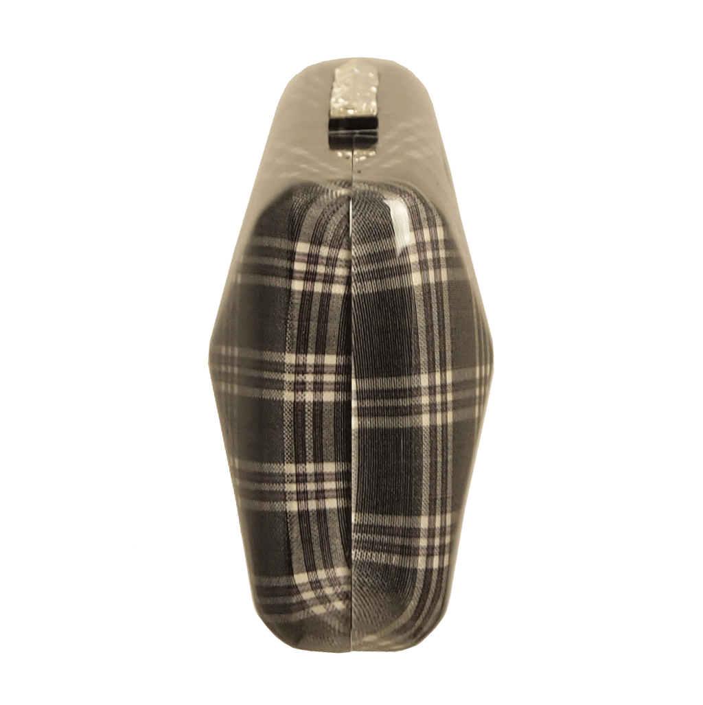Minaudière in Grey Glen Plaid