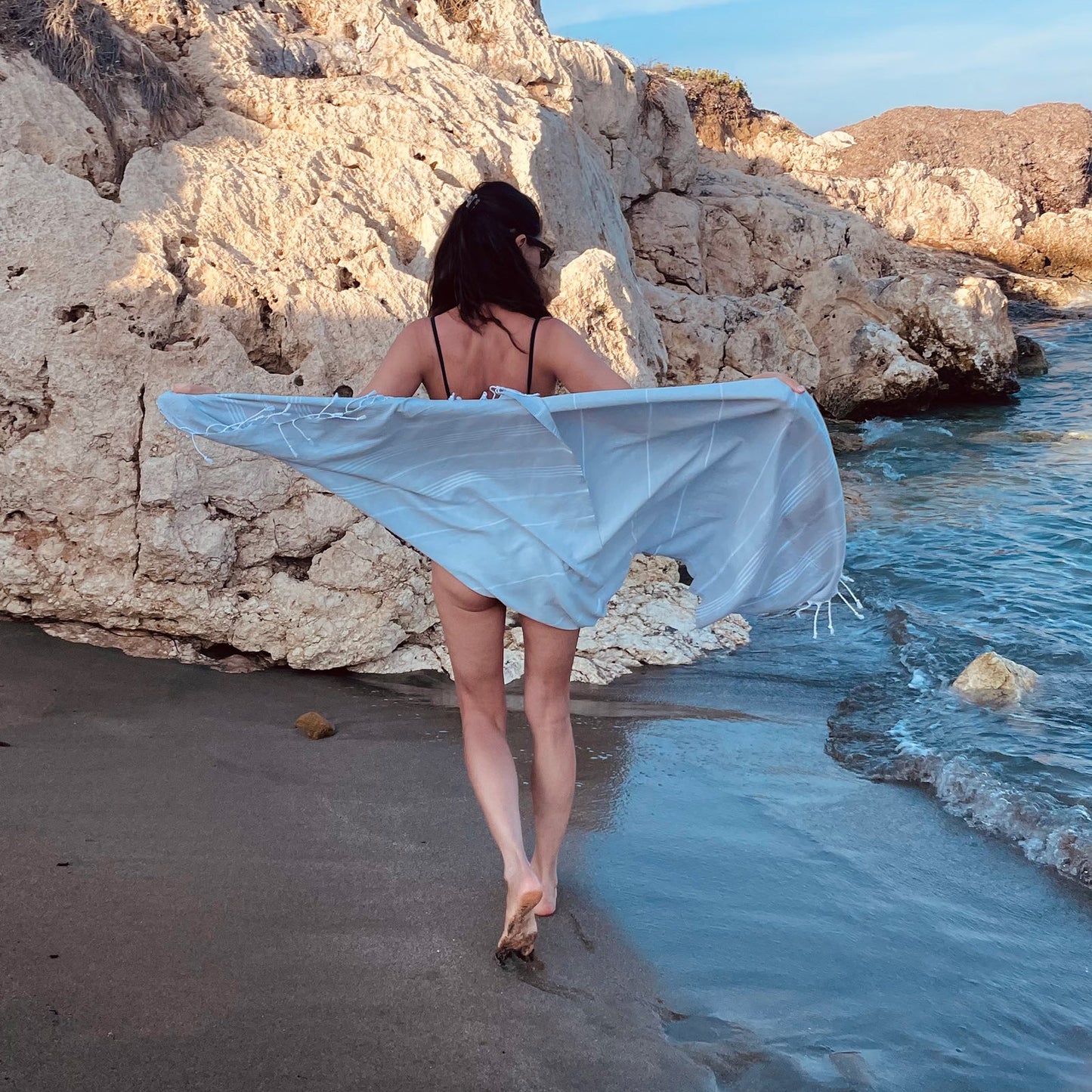 BEACH BOYS Light Grey - Das perfekte Strandtuch