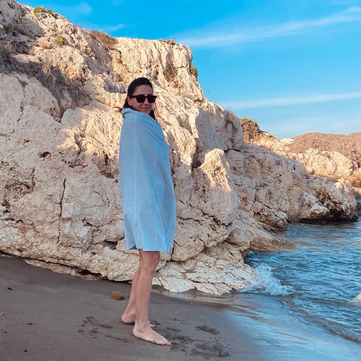 BEACH BOYS Light Grey - Das perfekte Strandtuch