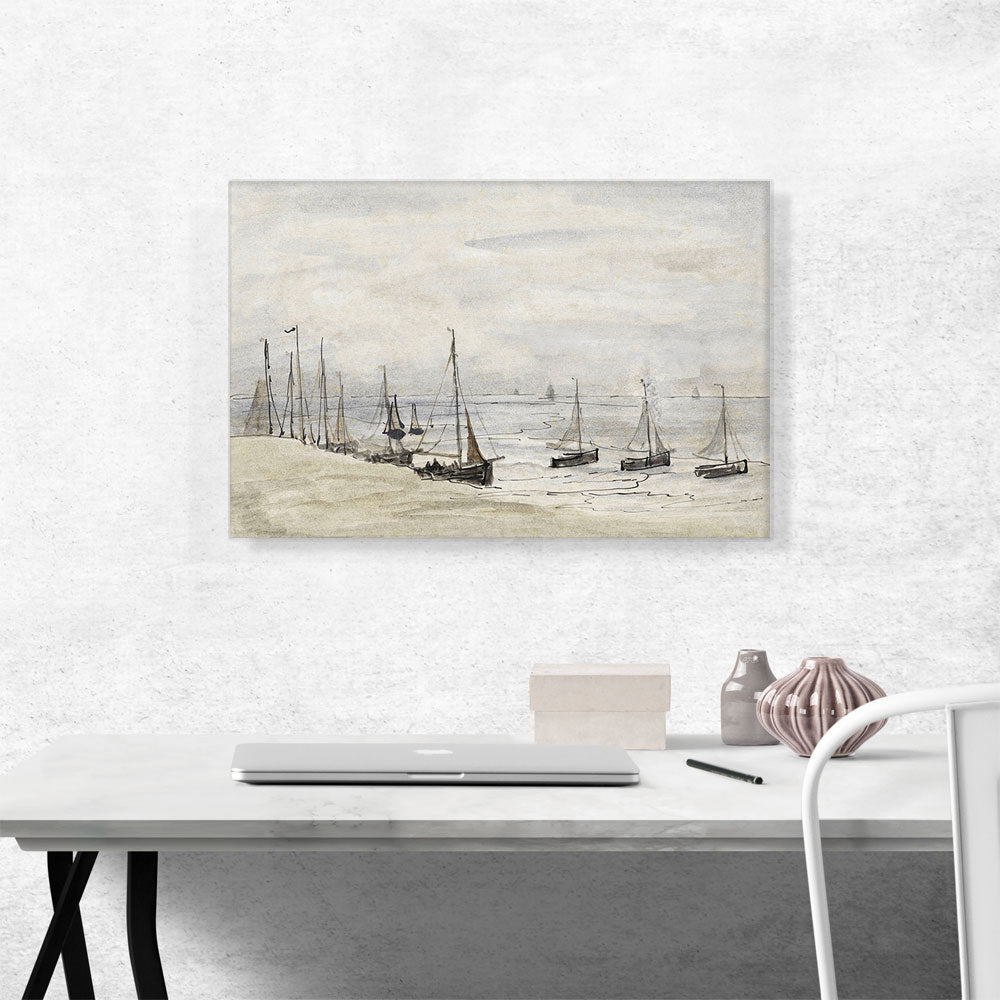 Fishing Spinks On The Beach 1915