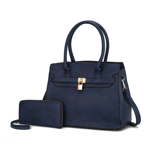 Bruna Satchel Bag with a Matching Wallet