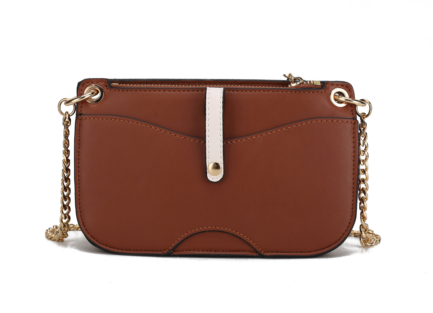Jill Vegan Leather Women Color Block Crossbody Bag