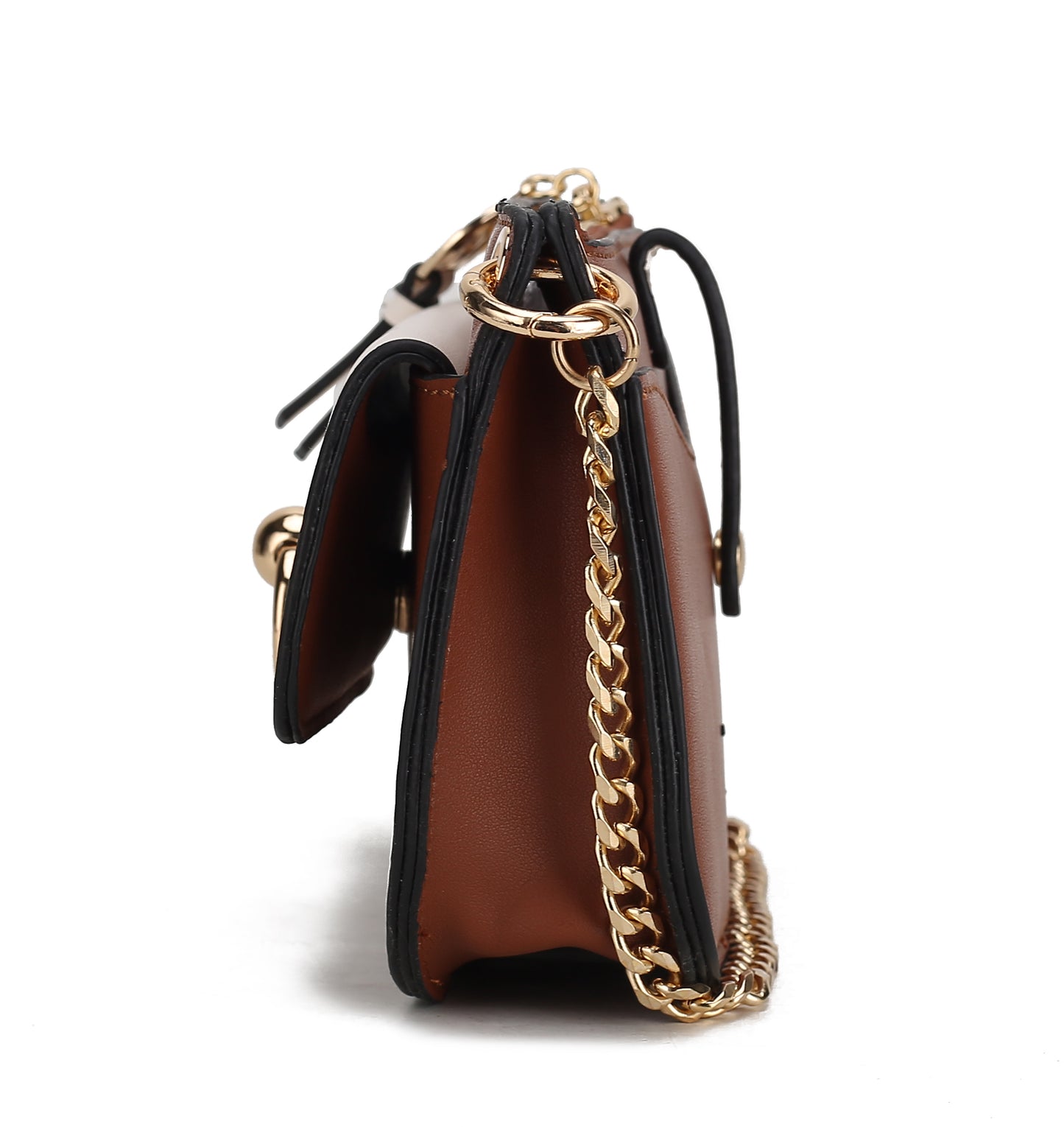 Jill Vegan Leather Women Color Block Crossbody Bag