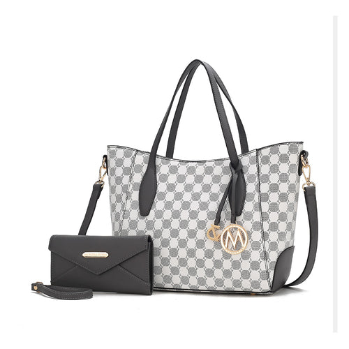 Gianna Vegan Leather Women Tote with matching Wallet