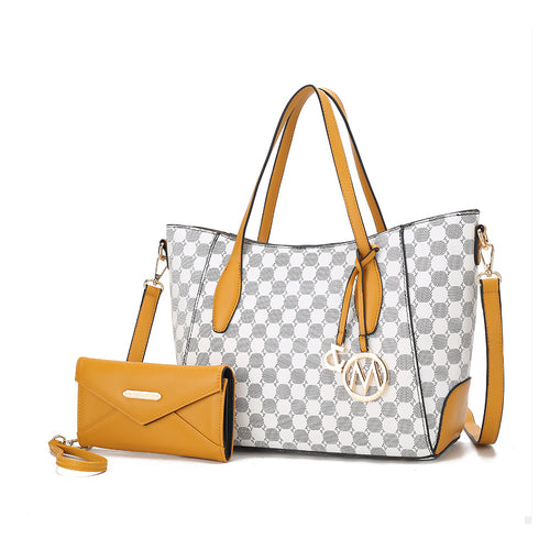 Gianna Vegan Leather Women Tote with matching Wallet