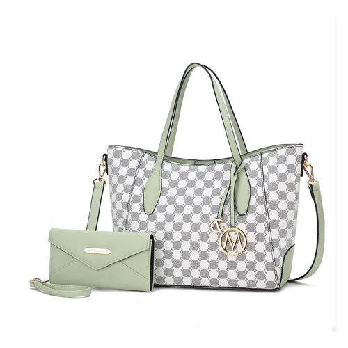 Gianna Vegan Leather Women Tote with matching Wallet