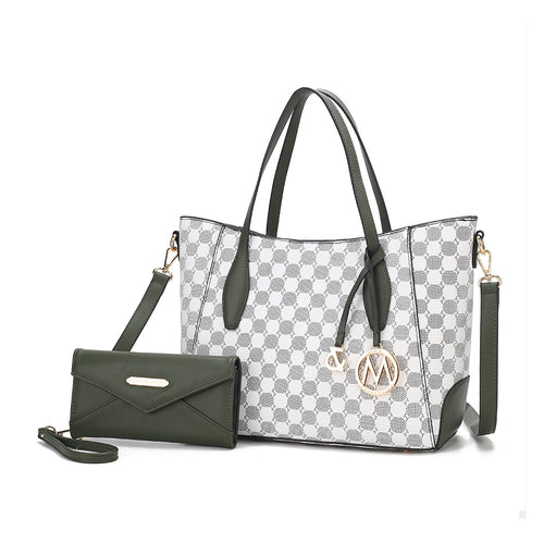 Gianna Vegan Leather Women Tote with matching Wallet