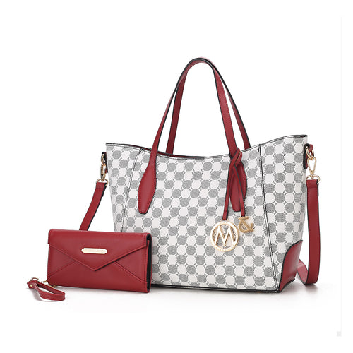 Gianna Vegan Leather Women Tote with matching Wallet