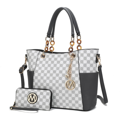 MKF Collection Merlina 2 PCS Women Tote Handbag with Wallet by Mia K
