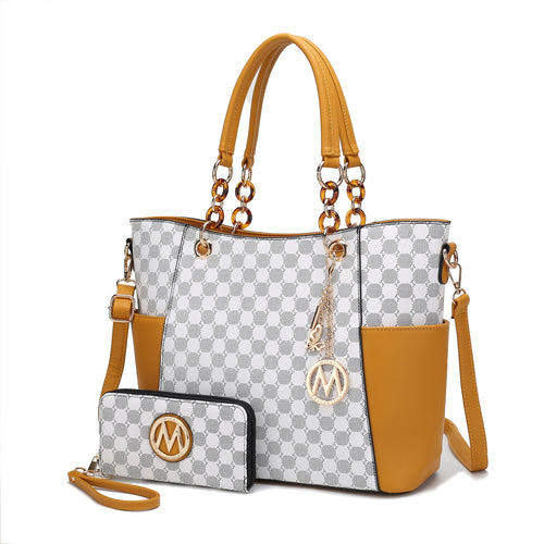 MKF Collection Merlina 2 PCS Women Tote Handbag with Wallet by Mia K