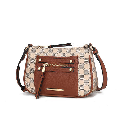 MKF Collection Essie Circular Print Vegan Leather Crossbody Bag by Mia