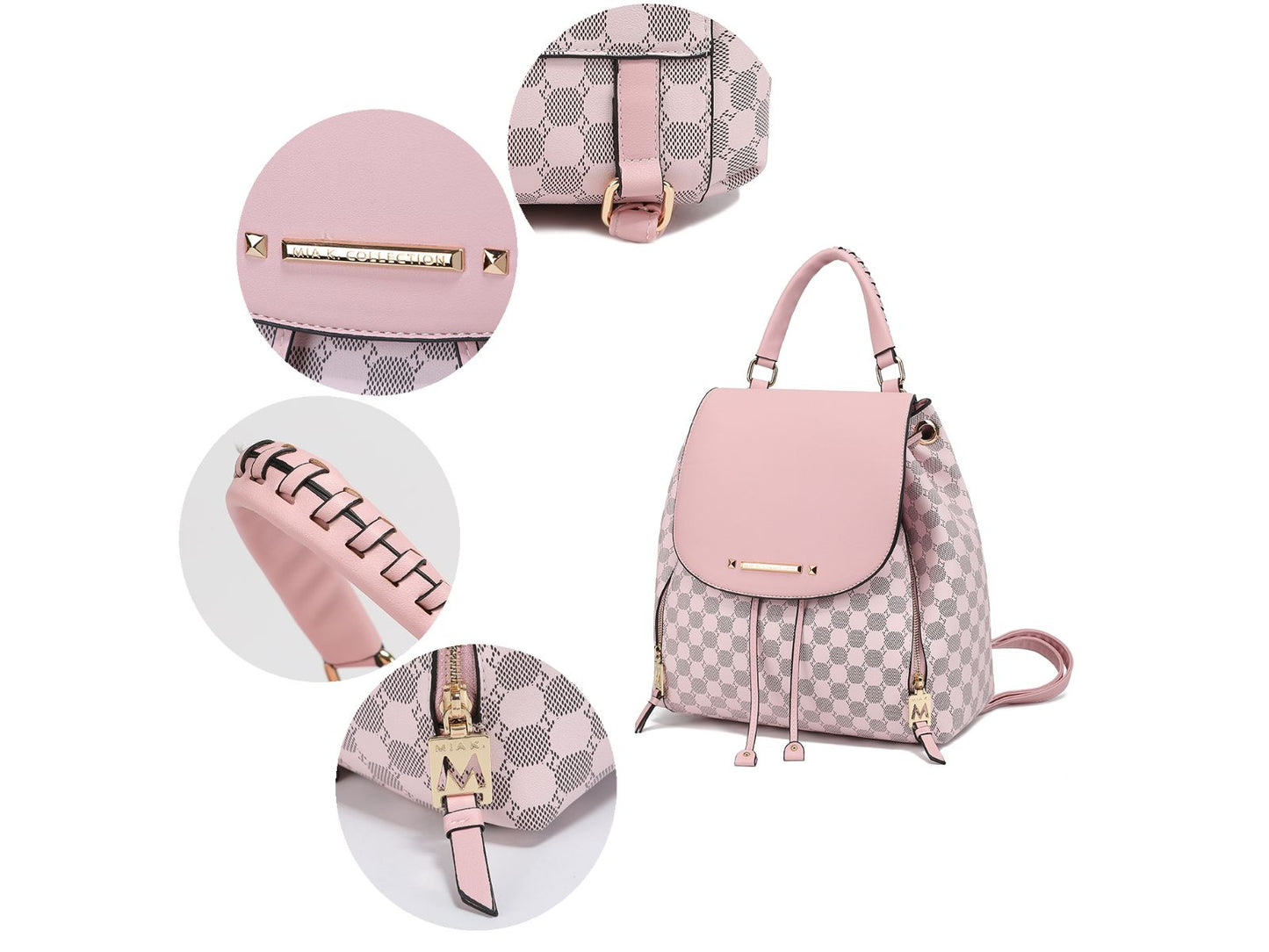 Kimberly Backpack Circular Print Tote Bag