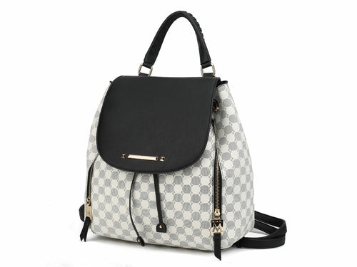 Kimberly Backpack Circular Print Tote Bag