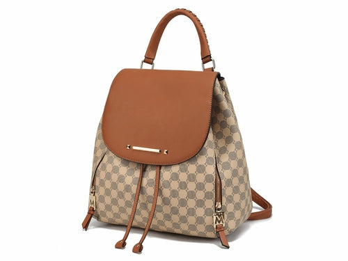 Kimberly Backpack Circular Print Tote Bag