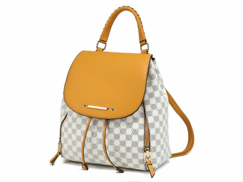 Kimberly Backpack Circular Print Tote Bag