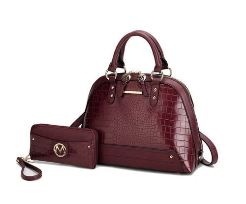 Nora Premium Croco Satchel Handbag For Women