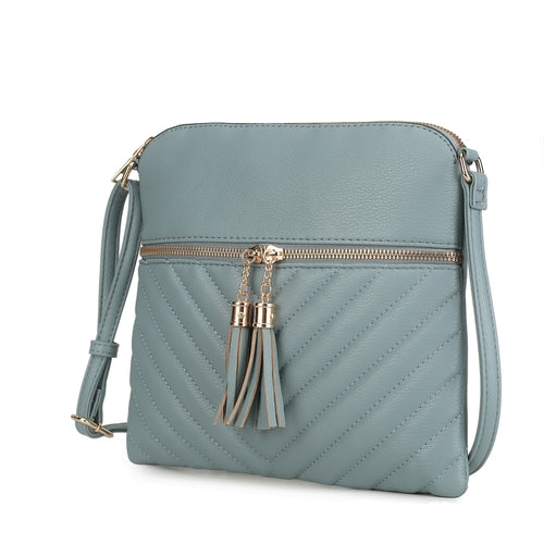 Winnie Quilted Vegan Leather Womens Crossbody