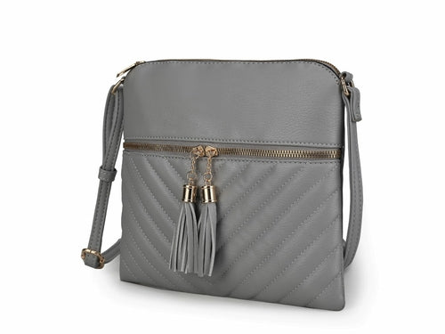 Winnie Quilted Vegan Leather Womens Crossbody