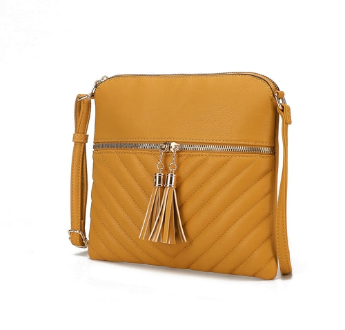 Winnie Quilted Vegan Leather Womens Crossbody