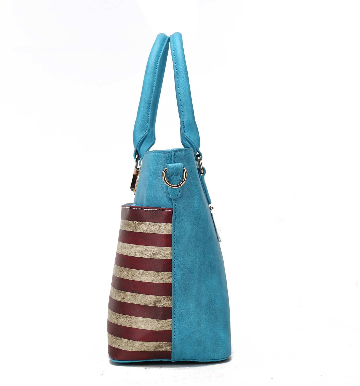 Lilian Vegan Leather Women FLAG Tote Bag