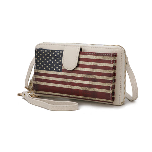 Kiara Smartphone and Wallet Convertible FLAG Crossbody Bag