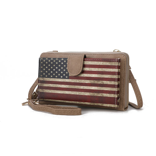 Kiara Smartphone and Wallet Convertible FLAG Crossbody Bag