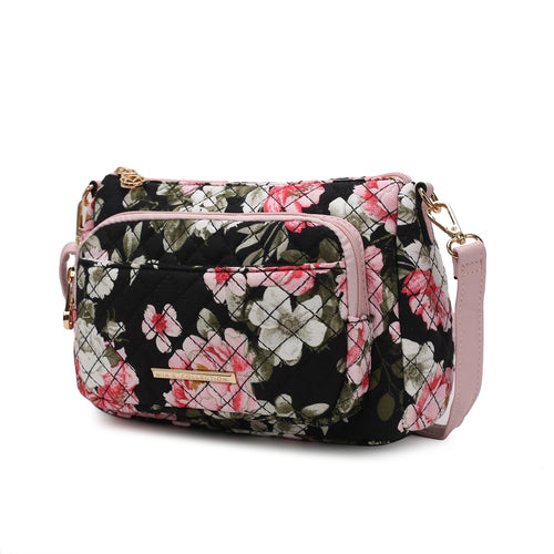 Rosalie Quilted Cotton Botanical Pattern Women Shoulder Bag