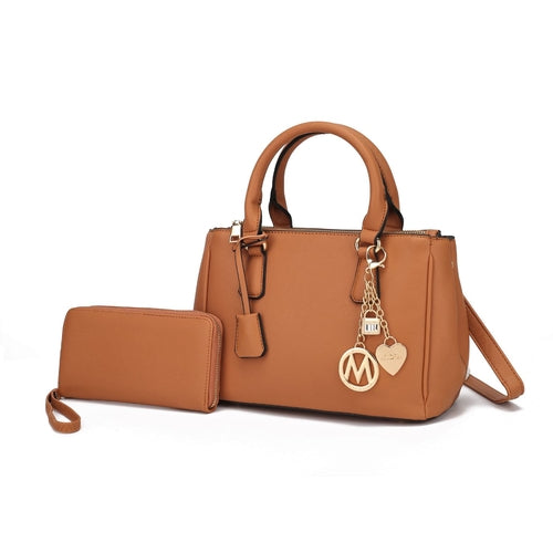 Ruth Vegan Leather Women Satchel Bag with Wallet