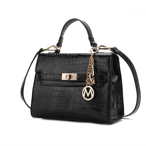 MKF Collection Naomi Vegan Crocodile Leather Satchel Bag by Mia K