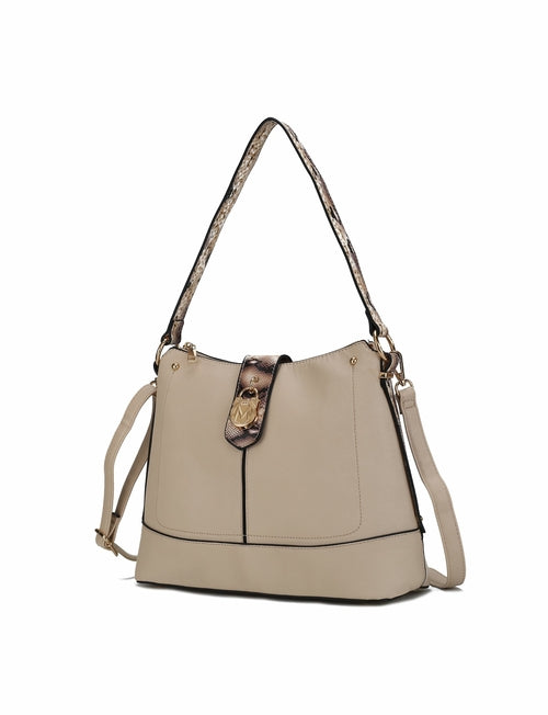 MKF Collection Ezra Snake embossed Shoulder Handbag by Mia K
