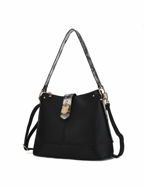 MKF Collection Ezra Snake embossed Shoulder Handbag by Mia K